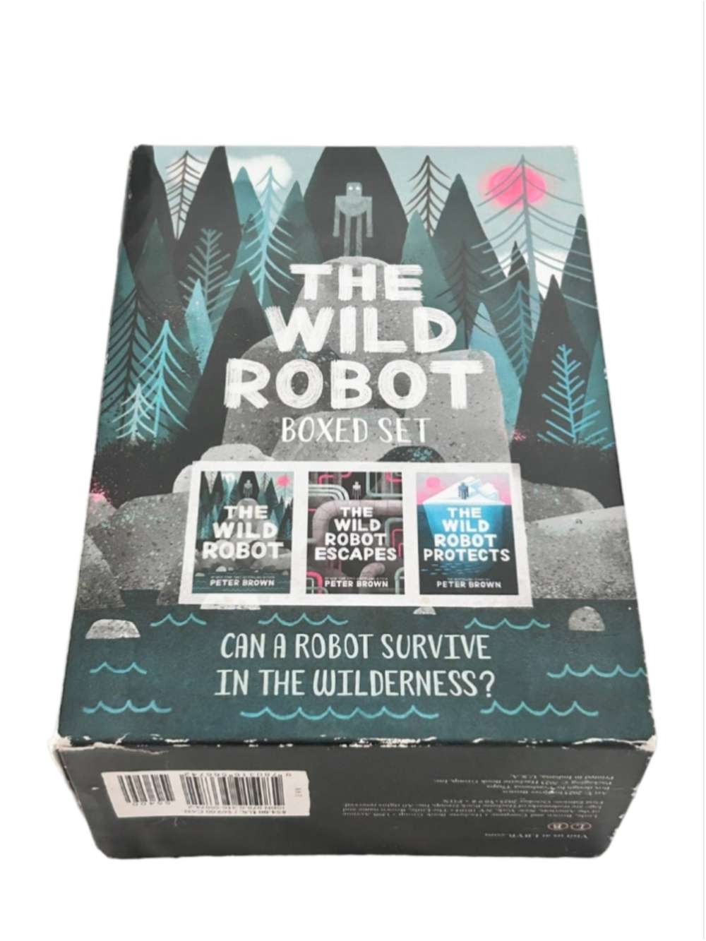 The Wild Robot Boxed Set by Peter Brown, One Size, Blue and Black